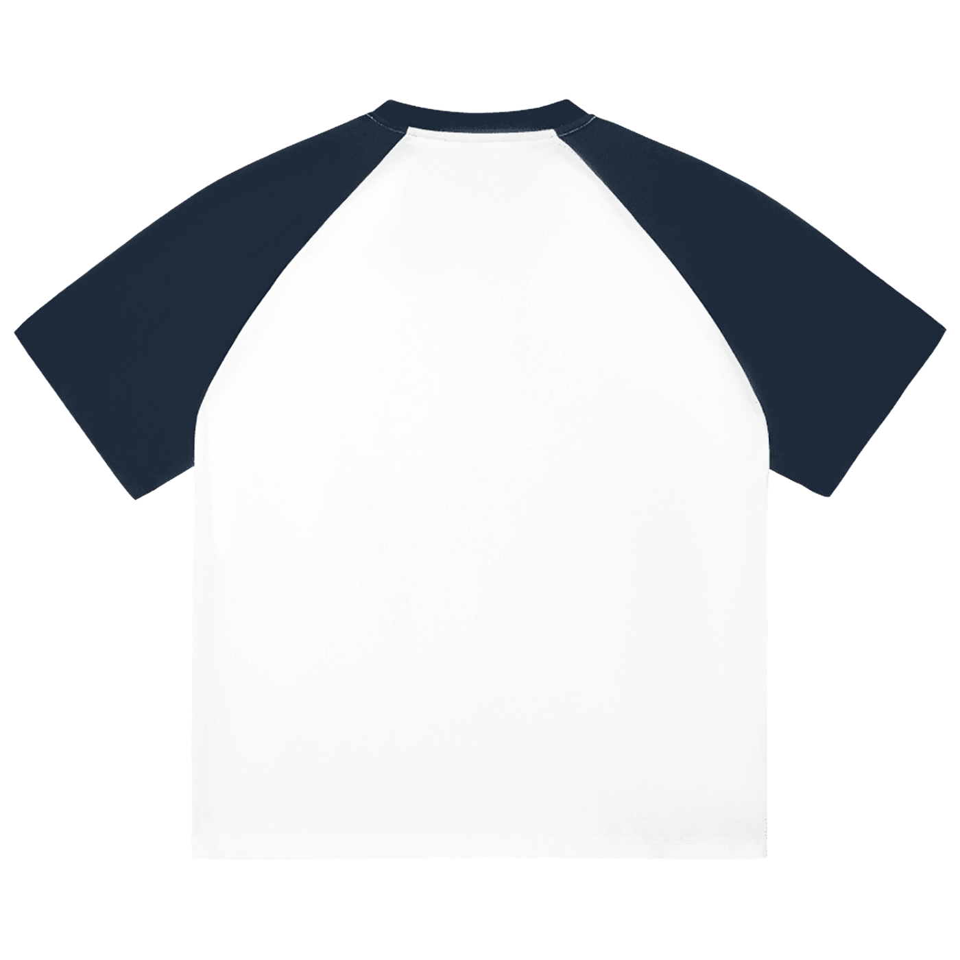 Color-Blocked Raglan Sleeve T-Shirt WHITE/BLACK